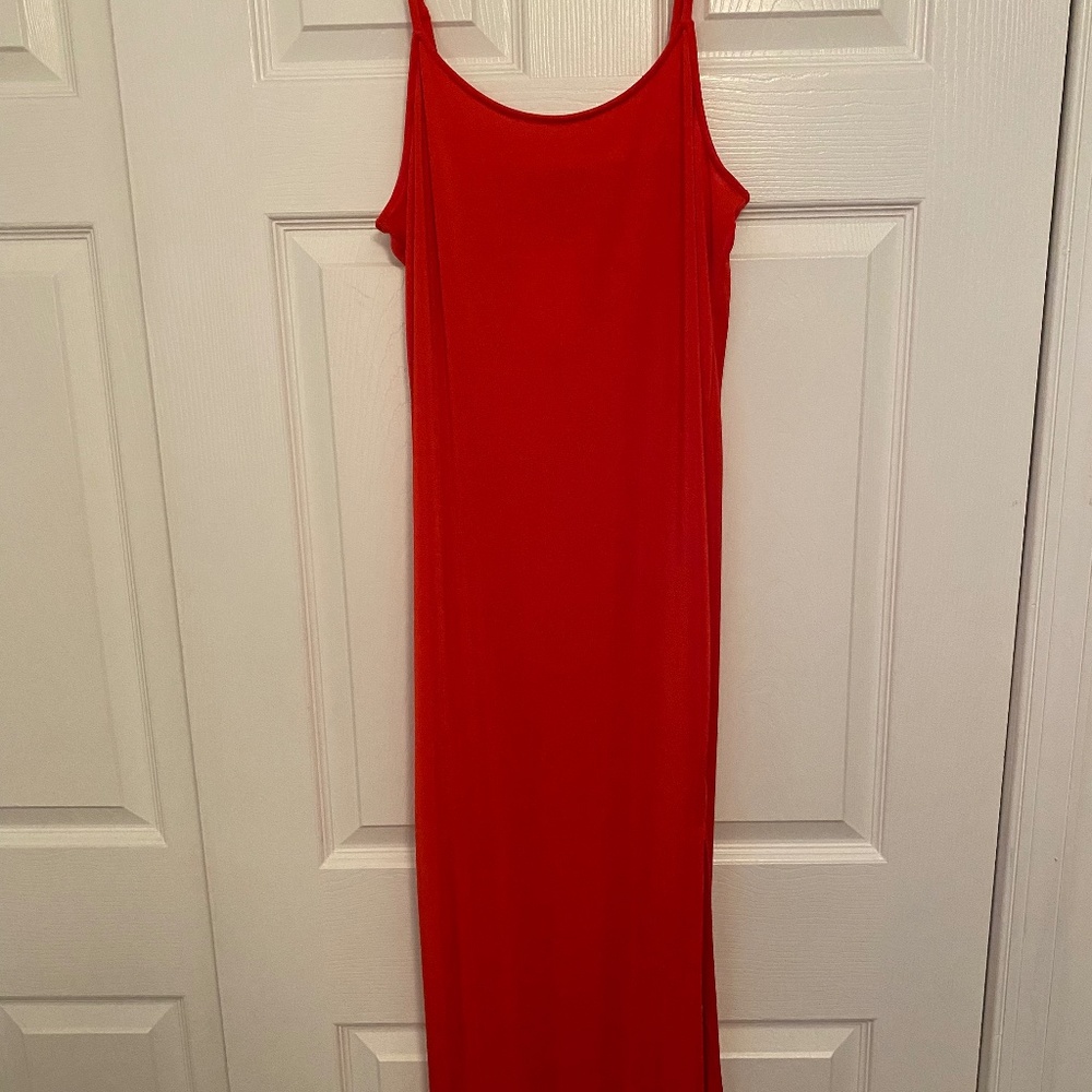 Something Navy red dress